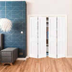 Shaker Bi-Fold 2 Panel MDF Interior Double Door