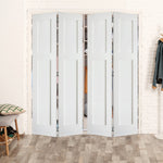 Craftsman Primed MDF Bifold Double Door with Hardware