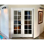French 10 Lite Glass Solid Core MDF Interior Double Door