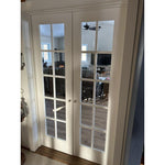 French 10 Lite Glass Solid Core MDF Interior Double Door