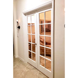 French 10 Lite Glass Solid Core MDF Interior Double Door