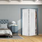Shaker Solid Core MDF Bifold Closet Door with Hardware