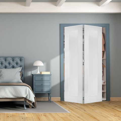 Shaker Bi-Fold 1 Panel MDF Interior Door