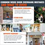 Craftsman 6 Lite Glass Wood Front Door with Dentil Shelf