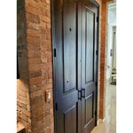 Knotty Alder Square Top Interior Double Door