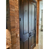 Knotty Alder Square Top Interior Double Door