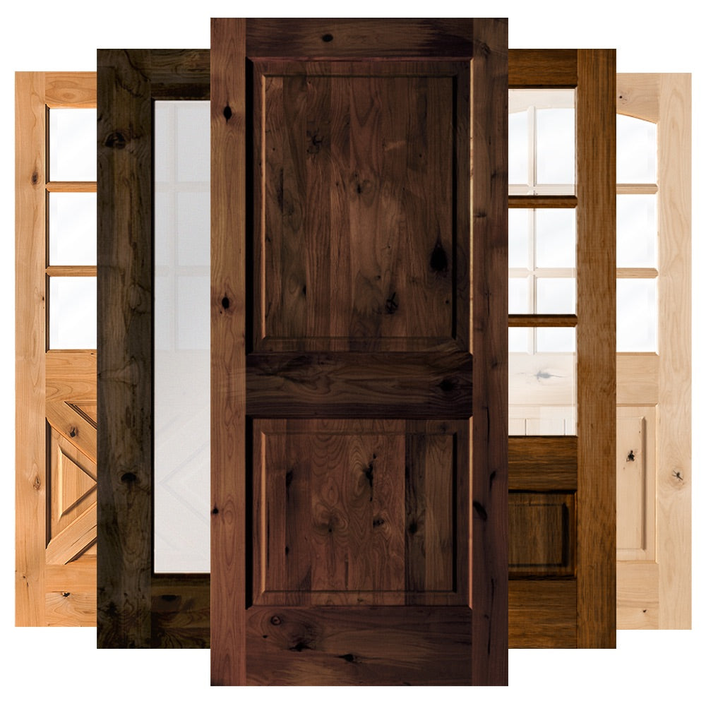 Staining Knotty Alder Doors