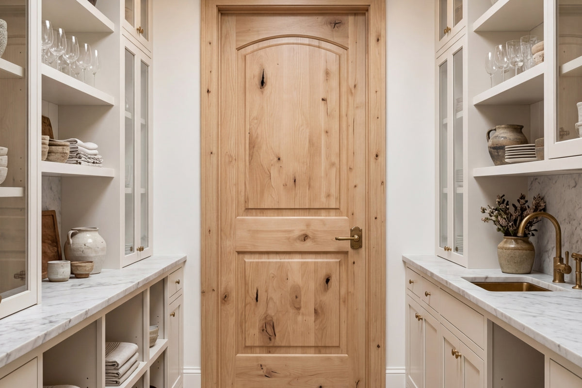 Exterior and Interior Knotty Alder Wood Doors with Glass | Krosswood ...
