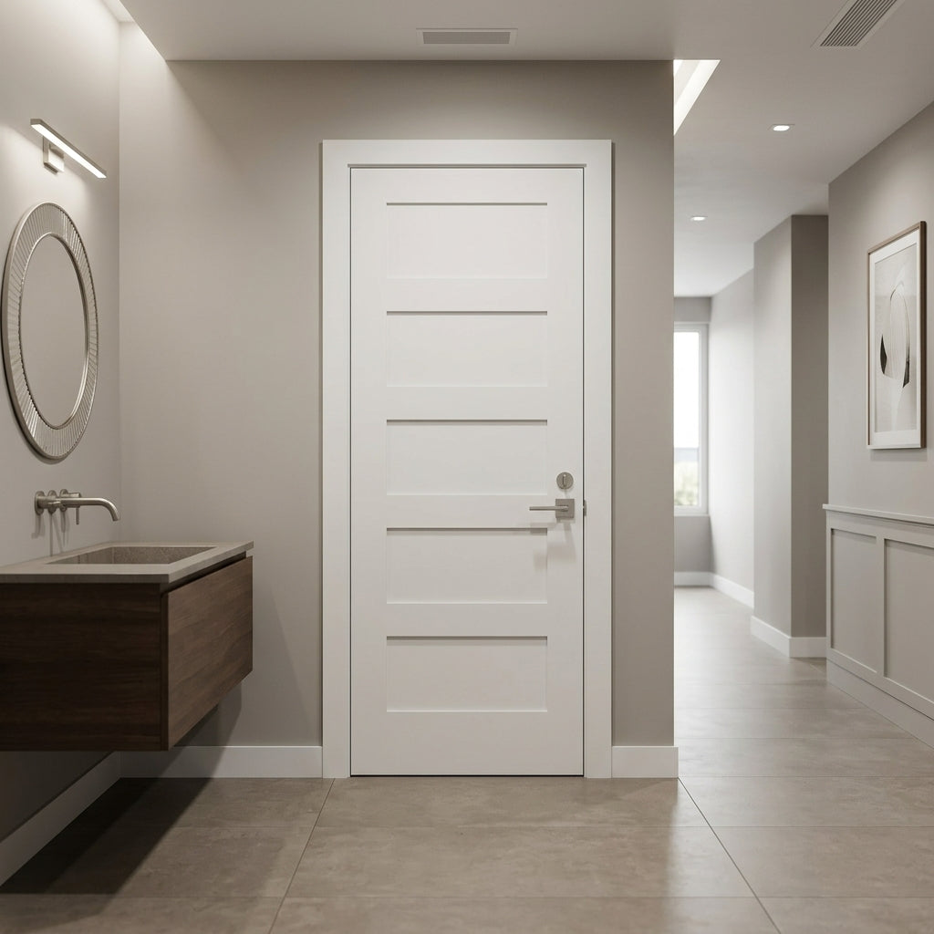 Shaker 5 Panel Solid Core MDF Interior Door – Krosswood Doors