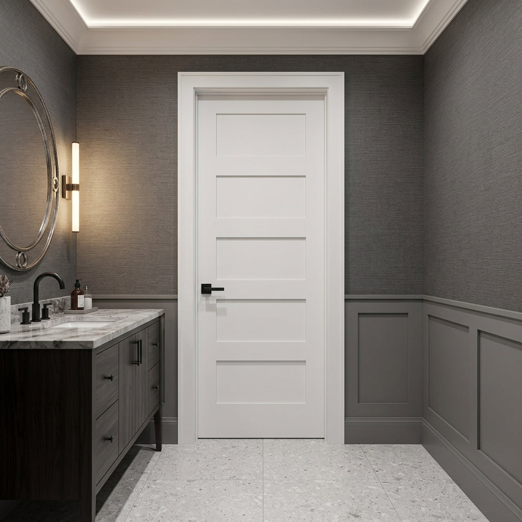 Shaker 5 Panel Solid Core MDF Interior Door – Krosswood Doors