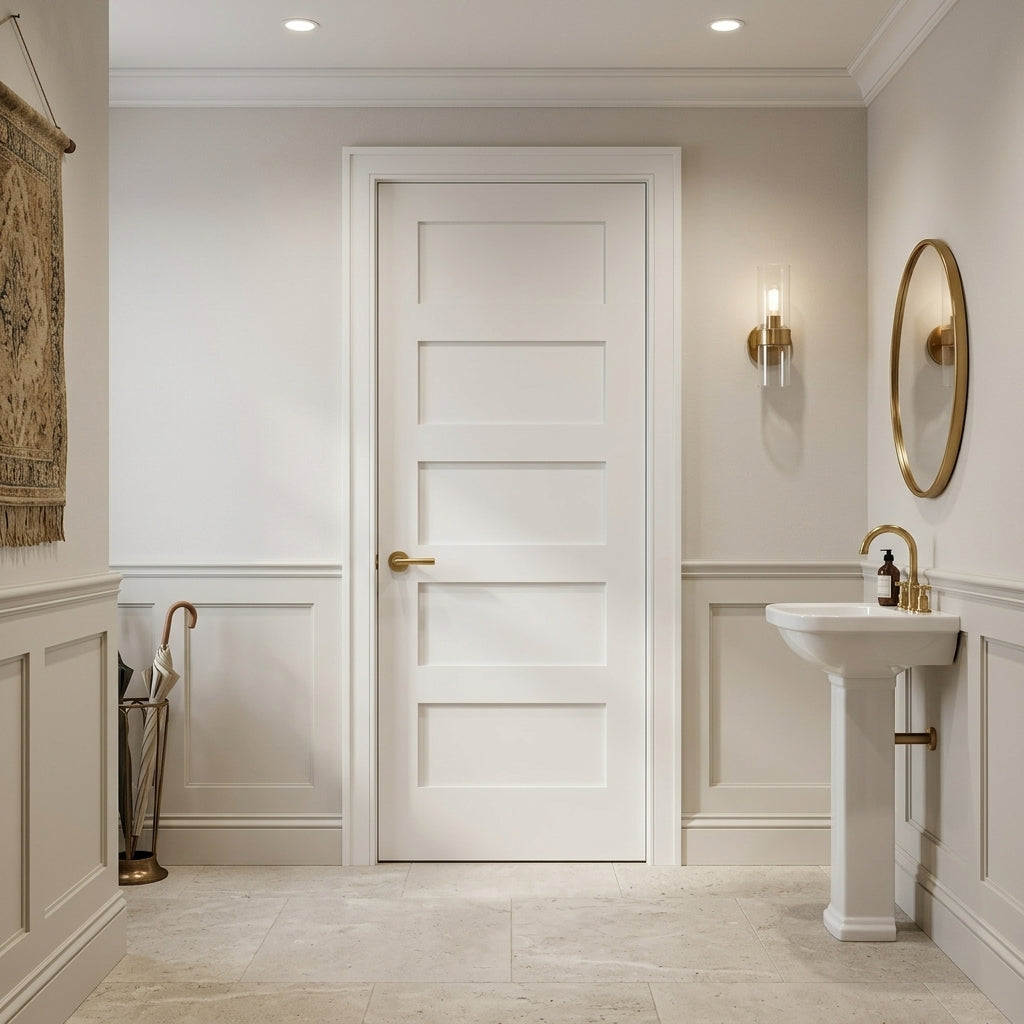 Shaker 5 Panel Solid Core MDF Interior Door – Krosswood Doors