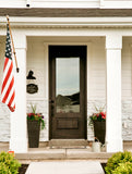 Contemporary Farmhouse Knotty Alder 3/4 Lite Glass Exterior Door