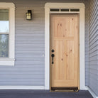 Craftsman Knotty Alder 3 Panel Exterior Door - Krosswood