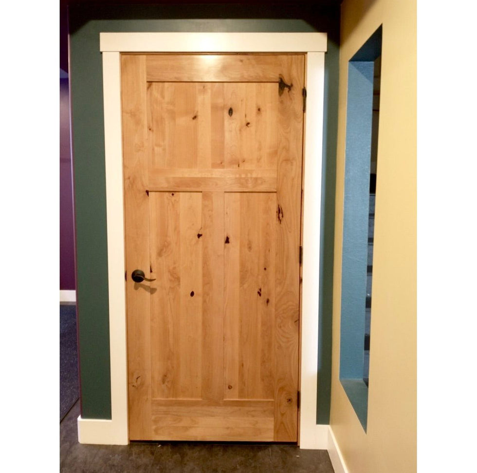 Exterior and Interior Knotty Alder Wood Doors with Glass | Krosswood ...