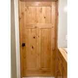 Craftsman Knotty Alder 3 Panel Interior Door - Krosswood