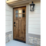 Craftsman Knotty Alder 6 Lite Clear Glass Exterior Door - Krosswood