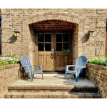 Farmhouse Knotty Alder 4 Lite Glass Exterior Double Door - Krosswood