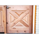 Farmhouse Knotty Alder 9 Lite X-Panel Exterior Door - Krosswood