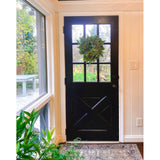 Farmhouse Knotty Alder 9 Lite X-Panel Exterior Door - Krosswood