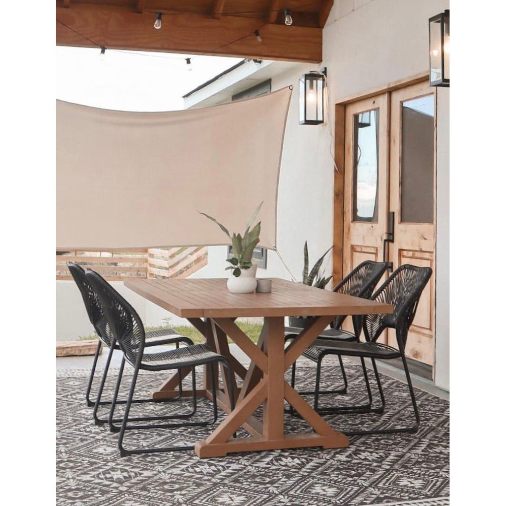 Farmhouse Knotty Alder Half Clear Glass Exterior Double Door - Krosswood