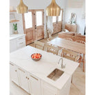 Farmhouse Knotty Alder Half Clear Glass Exterior Double Door - Krosswood