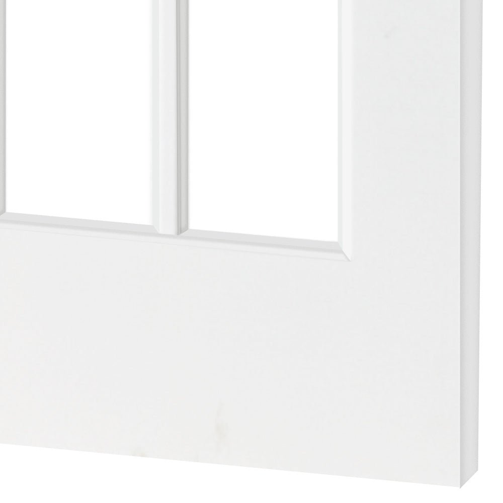 French 10 Lite Clear Glass MDF Interior Door - Krosswood