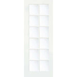 French 12 Lite Clear Glass MDF Interior Door - Krosswood