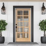 French Douglas Fir 10 Lite Clear Glass Exterior Door - Krosswood