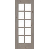 French Knotty Alder 10 Lite Clear Glass Window Interior Door - Krosswood