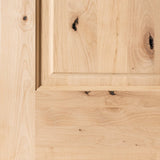 French Knotty Alder 10 Lite Glass Exterior Double Door - Krosswood