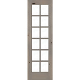 French Knotty Alder 12 Lite Clear Glass Interior Door - Krosswood