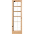 French Knotty Alder 12 Lite Clear Glass Interior Door - Krosswood