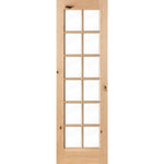 French Knotty Alder 12 Lite Clear Glass Interior Door - Krosswood