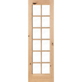 French Knotty Alder 12 Lite Clear Glass Interior Door - Krosswood