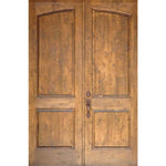 Knotty Alder 1-3/4" 2 Panel Common Arch Interior Double Doors - Krosswood