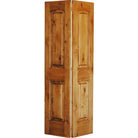 Knotty Alder 2-Panel Top Rail Arch Bi-Fold Interior - Krosswood