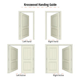 Knotty Alder 3-Panel Craftsman Interior Door - Krosswood