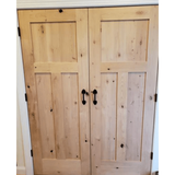 Knotty Alder 3-Panel Craftsman Interior Door - Krosswood