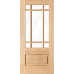 Modern Farmhouse Douglas Fir 9 Lite Glass Exterior Door - Krosswood