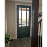 Modern Farmhouse Douglas Fir 9 Lite Glass Exterior Door - Krosswood