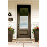 Modern Farmhouse Knotty Alder 3/4 Lite Clear Glass Exterior Door - Krosswood