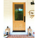 Modern Farmhouse Knotty Alder 3/4 Lite Clear Glass Exterior Door - Krosswood