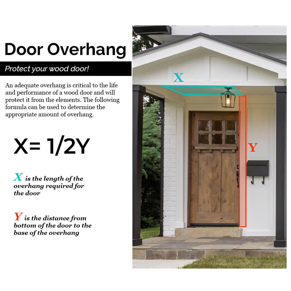 Modern Farmhouse Knotty Alder 3/4 Lite Clear Glass Exterior Door - Krosswood