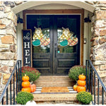 Modern Farmhouse Knotty Alder 3/4 Lite Glass Exterior Double Door - Krosswood