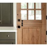 Modern Farmhouse Knotty Alder 9 Lite Glass Interior Dutch Door - Krosswood