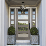 Modern Hemlock 5 Lite Clear Glass Window Exterior Door - Krosswood