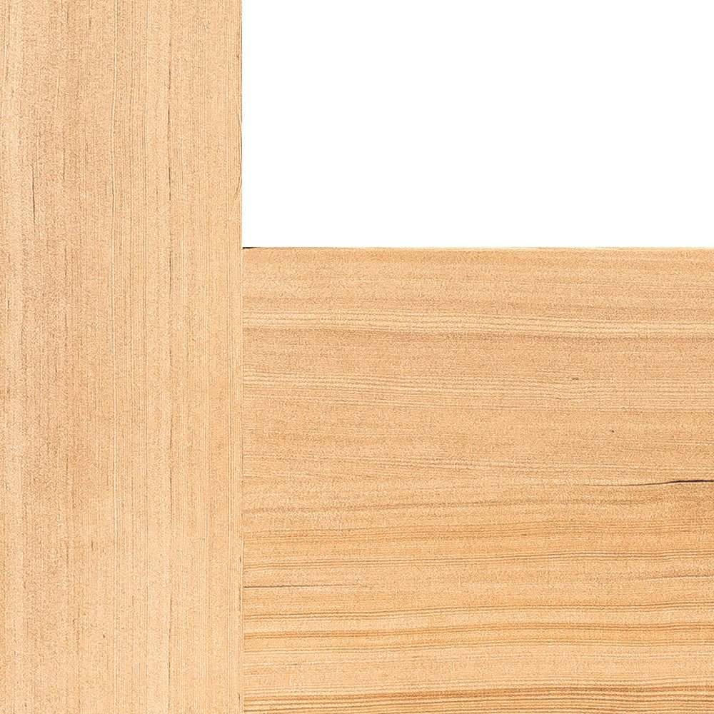 Modern Hemlock 5 Lite Clear Glass Window Exterior Door - Krosswood