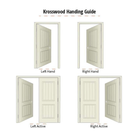 Modern Knotty Alder Full Lite Clear Glass Exterior Door - Krosswood