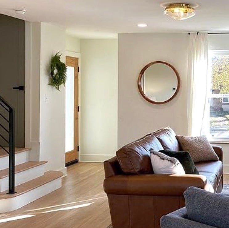 Modern Knotty Alder Full Lite Clear Glass Exterior Door - Krosswood