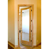 Modern Knotty Alder Full Lite Clear Glass Interior Door - Krosswood